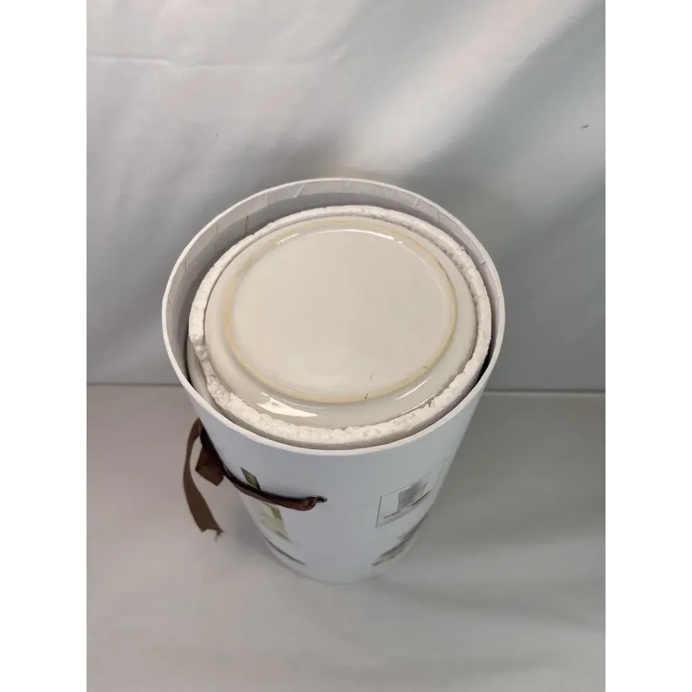 Pier 1 Imports White Porcelain Ceramic Fondue Set Chocolate Cheese Bowls Forks⁠